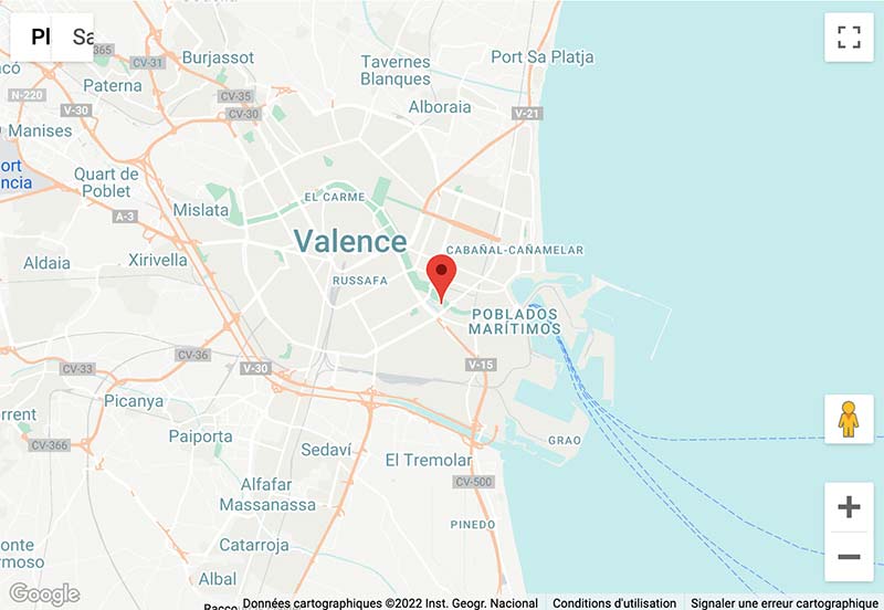 carte map aquarium valencia